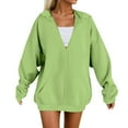 thumbnail image 1 of Women's Hoodie Comfortable Soft Pullover Sweatshirt Casual Loose Fit Long Sleeve Warm Winter Fall Outerwear, 1 of 2