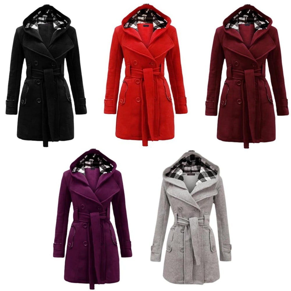Double breasted long wool coat with belt waist 4591 Double breasted long wool coat with belt waist 4591