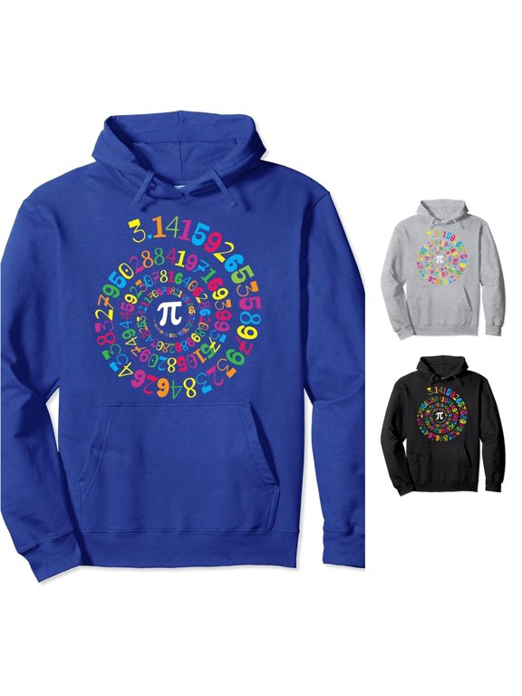 Women's Hoodie Pi Number Math Graphic Pullover Hooded Sweatshirt Casual Streetwear Top