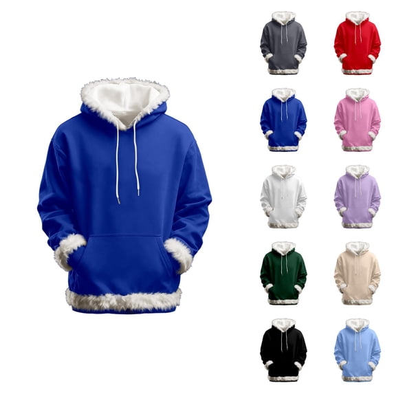 Women's Hoodie Sweatshirt with Pockets Fall Winter Trim Fashion Hooded Sweatshirt Pullover Tops