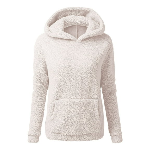 Women's Hoodie White Hoodies for Women Casual Long Sleeve Womens Pullover Women's Clothes S