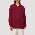 thumbnail image 1 of Women's Hoodie Womens Red Zip Up Hoodie Long Sleeve Women's Hoodies Pullover Ladies Hoodies XS, 1 of 3