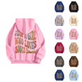 thumbnail image 1 of Women's Hoodie for Book Lovers 2025 Fall Winter Long Sleeve Preppy Y2K Graphic Hooded Sweatshirt Pullover Tops, 1 of 1