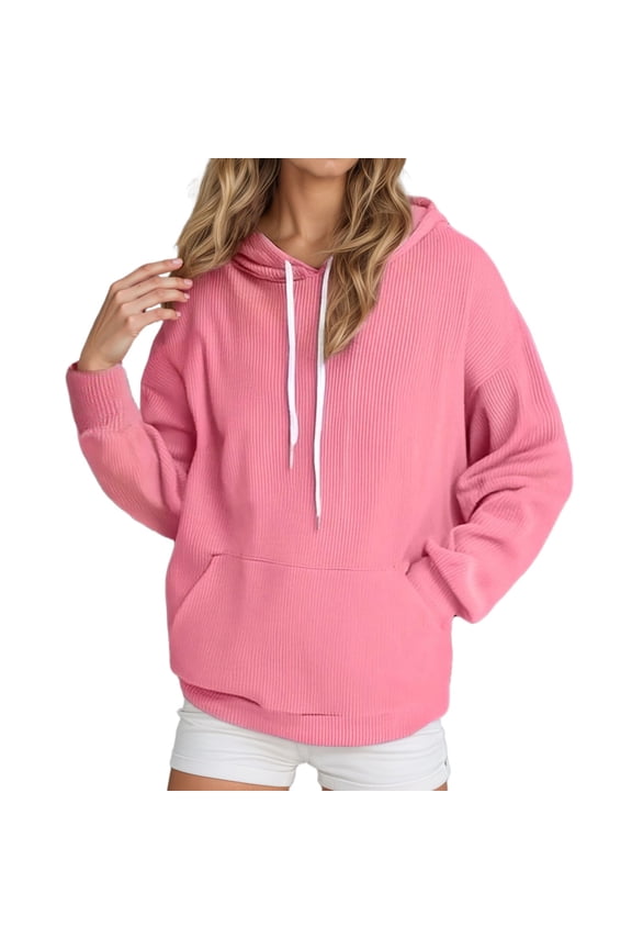Women's Hoodies Boho Quarter Zip Pullover Travel Top Women's Casual Hooded Sweatshirt Solid Color Pullover Comfortable Long Sleeve Tunic Top For Daily Wear In Autumn Winter Soft Warm Loose Fit