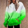 thumbnail image 1 of Women's Hoodies Casual Gradient Color Hooded Sweatshirt Fall Winter Long Sleeve Sweatshirt Loose Pullover Sweatshirts Tops, 1 of 3