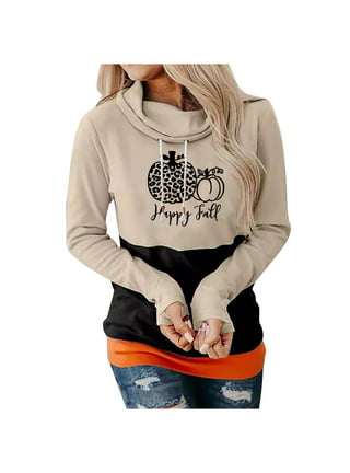 Army Green S Womens Pullover Hoodie Thumb Holes Womens Lightweight  Sweatshirt Cowl Neck Pullover Long Sleeve Patchwork Fall Top Basic Fall  Work Tops for Women Scoop Neck Patchwork Graphic Jacket Top at