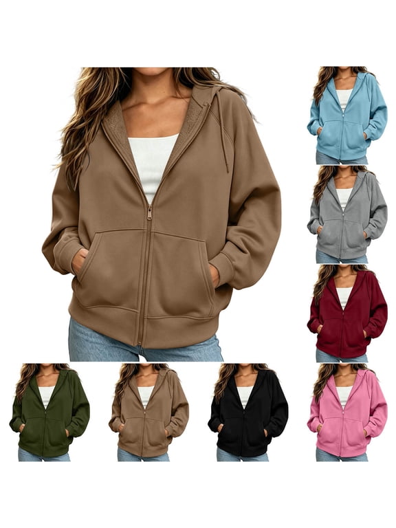Women's Hoodies Pullover Sevevn Fashion Loose Long Sleeve Pullover Hoodie Sweatshirt Fleece Jacket Coat Essentials Hoodie