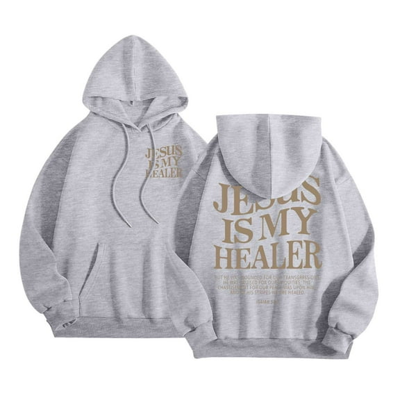 Women's Hoodies Pullover Vintage Minimalist Festival Graphic Women's Letter Print Hoodies Long Sleeved With Pockets Hoodie