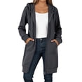 thumbnail image 1 of Women's Hoodies & Sweatshirts Casual Autumn and Winter Long Sweatshirt Jacket with Zipper Full Sleeve Hooded Design, 1 of 5