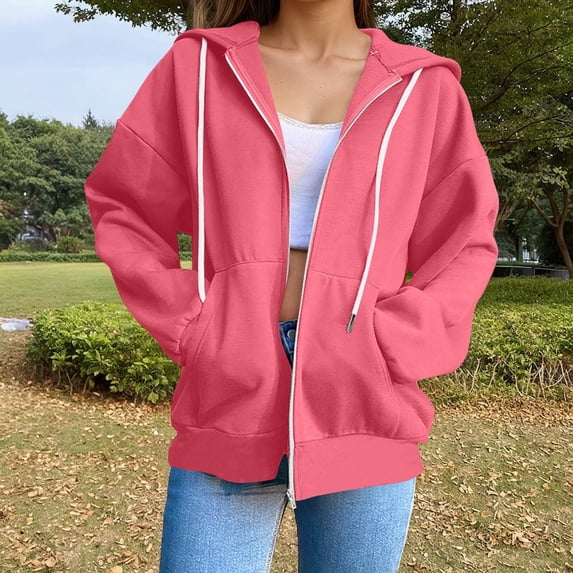 Women's Hoodies & Sweatshirts Casual Long Sleeve Pullover Hoodie Lightweight Comfortable Fashion Top For Everyday Wear Ladies Hoodies Sweatshirts United Sweatshirt Ladies Hoodies Zip Front Half Sleeve