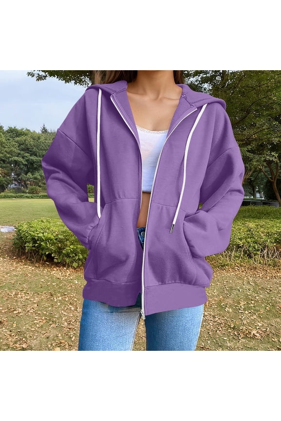 Women's Hoodies & Sweatshirts Casual Long Sleeve Pullover Hoodie Lightweight Comfortable Fashion Top For Everyday Wear Plain Sweatshirts Women Ladies V Neck Sweaters Peach Color Womens Sweater Long