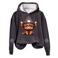 thumbnail image 1 of Women's Hoodies Sweatshirts Cow Print Western Shirt for Women Cozy Country Sweatshirt for Everyday Comfort Gray S, 1 of 3