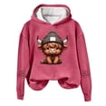 thumbnail image 1 of Women's Hoodies Sweatshirts Cow Print Western Shirt for Women Cozy Country Sweatshirt for Everyday Comfort Pink S, 1 of 3