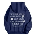 thumbnail image 1 of Women's Dear Person Behind Me Remember That Mental Health Hoodie Soft Comfortable Pullover Sweatshirt Casual Streetwear Top, 1 of 5