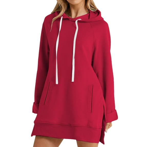 Women's Hoodies & Sweatshirts Fashion Casual Women'S Warm Sweatshirt Long Sleeve O Neck Soft Solid Shirt Ladies Winter Sweatshirts Tops, Women's Hoodies & Sweatshirts XL