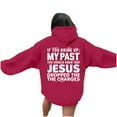 thumbnail image 1 of Women's Hoodies Sweatshirts Jesus Loves You Print Hooded Sweatshirts Graphic Letter Print Sweatshirt Oversized Pullover Sweatshirts For Women Womens Fall Outfits 2025 Street Style, 1 of 5