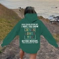 thumbnail image 1 of Women's Hoodies Sweatshirts Jesus Loves You Print Hooded Sweatshirts Letter Print Hoodies Oversized Pullover Hoodies Fall Outfit Women Fashion, 1 of 5