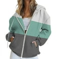 thumbnail image 1 of Women's Hoodies & Sweatshirts Women'S Fall Jacket Oversized Pocket Sweatshirt Casual Clothing Zipper Track Jacket Solid Color Long Sleeve Tops, Women's Hoodies & Sweatshirts XXL, 1 of 5