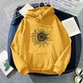 thumbnail image 1 of Women's Hoodies Sweatshirts Women's Print Top Ouitwear Long-sleeved Sweatshirt Casual Blouse Pullover Sunflower Warm Winter Coat Top Women's Print Top Ouitwear Long-sleeved Sweatshirt Casual Yellow L, 1 of 3