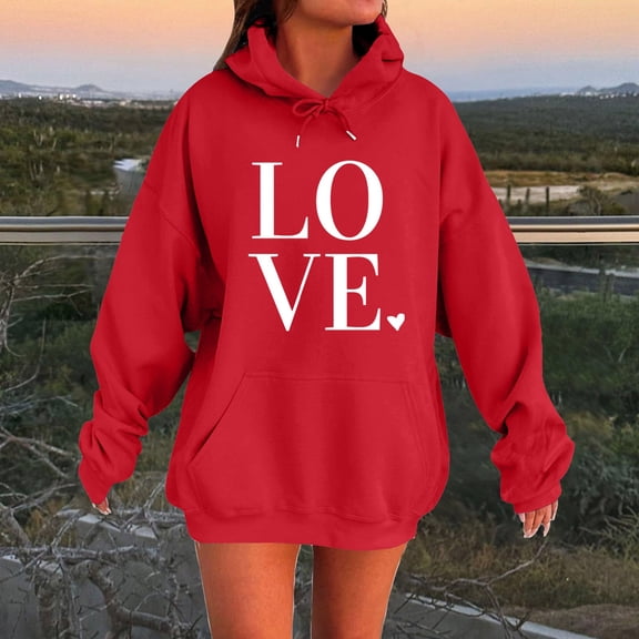 Women's Hoodies & Sweatshirts Womens Oversized Hoodies Winter Cute Sweatshirts Fleece Hooded Pullover 2025 Fashion Casual Tops Sweater Trendy