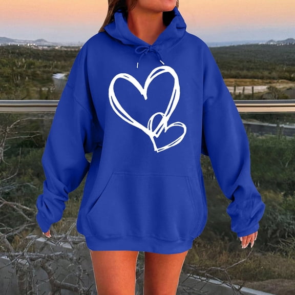 Women's Hoodies & Sweatshirts Womens Oversized Hoodies Winter Cute Sweatshirts Fleece Hooded Pullover 2025 Fashion Casual Tops Sweater Trendy