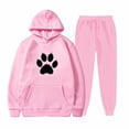 thumbnail image 1 of Women's Hoodies Sweatsuit Long Sleeve Matching Joggers Sweatpants 2 Piece Tracksuit Sets Two Piece Outfits For Women Formal Pants Suits for Women Evening Weddings Juniors Pant Suit Ski Pants Woman, 1 of 2