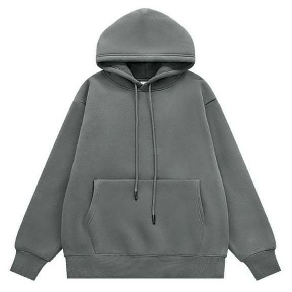 Women's Hoodies Teenage Pullover Drawstring Long Sleeve Basic Hoodie Unisex Sweatshirts