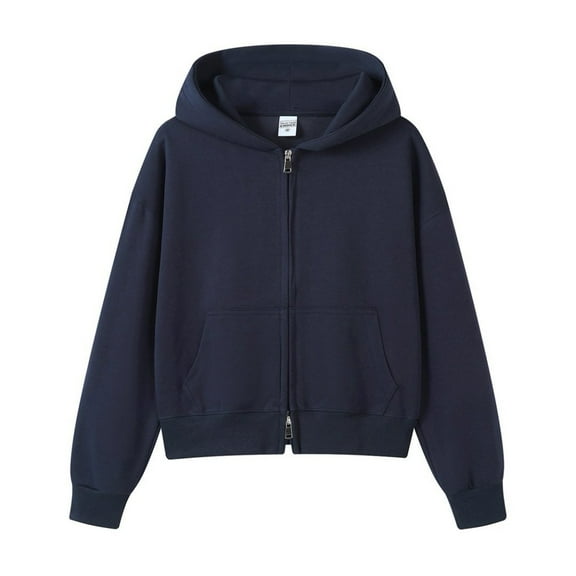 Women's Hoodies Winter Clothes for Women Women's Hoodie Soft Comfortable Pullover Sweatshirt Casual Loose Fit Long Sleeve Warm Winter Fall Outerwear Blue - XS