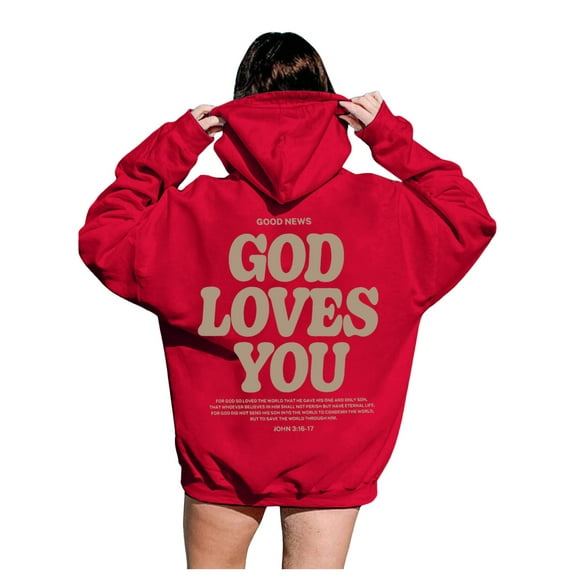 Women's Hoodies and Sweatshirts Inspirational Word Graphic Sweatshirts Long Sleeve Hoodie Tops for Women