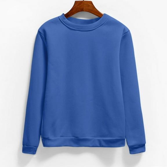 Women's Hoodless Sweatshirt Long Sleeve Crewneck Pullover Casual Sweaters for Women - Fall