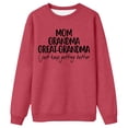 thumbnail image 1 of Women's Hoodless Sweatshirt Oversize Letter Print Crewneck Long Sleeve Pullover Top for Everyday Wear and Relaxation, 1 of 3