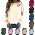 thumbnail image 1 of Women's Hoodless Sweatshirt for Wear with Halloween Graphic Crewneck Long Sleeve Casual Pullover Top Women Beige XXL, 1 of 4