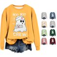 thumbnail image 1 of Women's Hoodless Sweatshirt for Women Lightweight Halloween Crew Neck Top for Seasonal Comfort and Cozy Wear Yellow XXL, 1 of 4