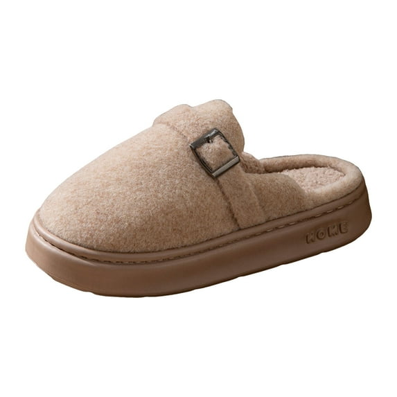 Women's House Shoes Memory Foam Suede Moccasin Slippers Winter Warm Fleece Lined Anti-Skid Home Shoes