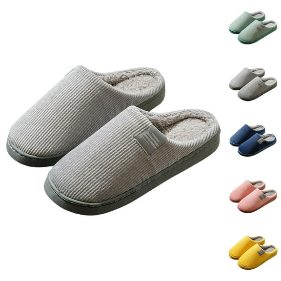 Women's House Slippers Fuzzy Plush Slippers Cozy Indoor Footwear for Home Use Soft Warm Shoes for Autumn and Winter Comfortable Couples Home Shoes