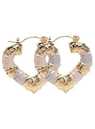 Xoxo Gold Plated Bamboo Hoops 43mm