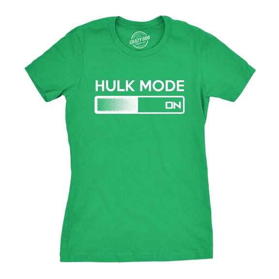 Women's Hulk Mode On T Shirt Funny Comic Book Tee for Women Womens Graphic Tees