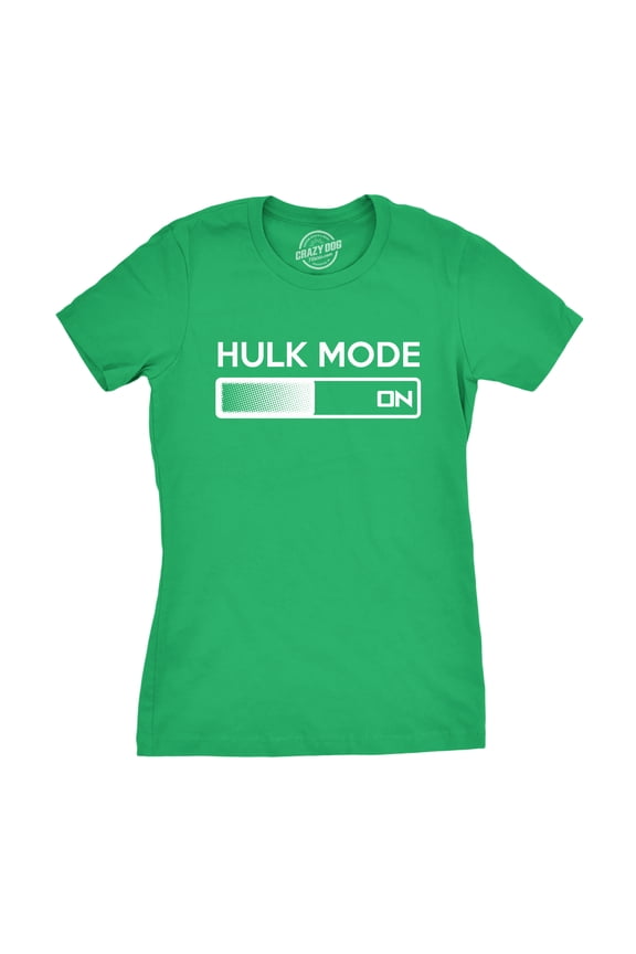 Women's Hulk Mode On T Shirt Funny Comic Book Tee for Women Womens Graphic Tees