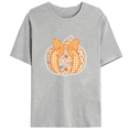 thumbnail image 1 of Women's Humorous Halloween T shirt，Festive Autumn Design with Cute Pumpkins,Print， Halloween Parties , Halloween Decorations，Funny，cotton,gray,S-3XL, 1 of 3