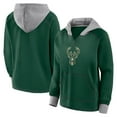 thumbnail image 1 of Women's Logo Athletic Hunter Green Milwaukee Bucks Boom Pullover Hoodie, 1 of 3