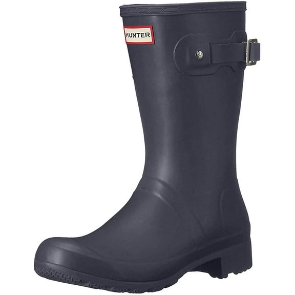 HUNTER ORIGINAL TOUR SHORT WOMEN RAIN BOOTS - Navy Matte / 11