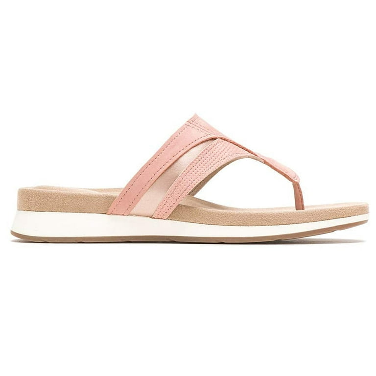 Women s Hush Puppies Pepper Toe Post Pale Peach Nubuck in Size 12