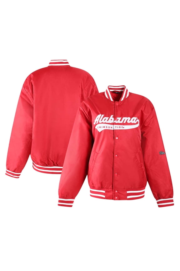 Women's Hype and Vice Crimson Alabama Crimson Tide A-Game Varsity Full-Snap Jacket