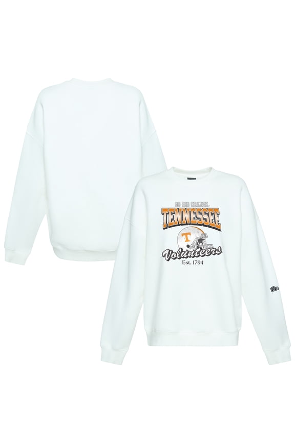 Women's Hype and Vice White Tennessee Volunteers Classic Era Sweatshirt