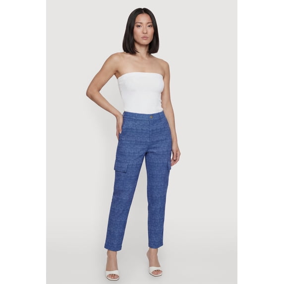 Women's Hyper Stretch High Waisted Pull On Cargo Pants
