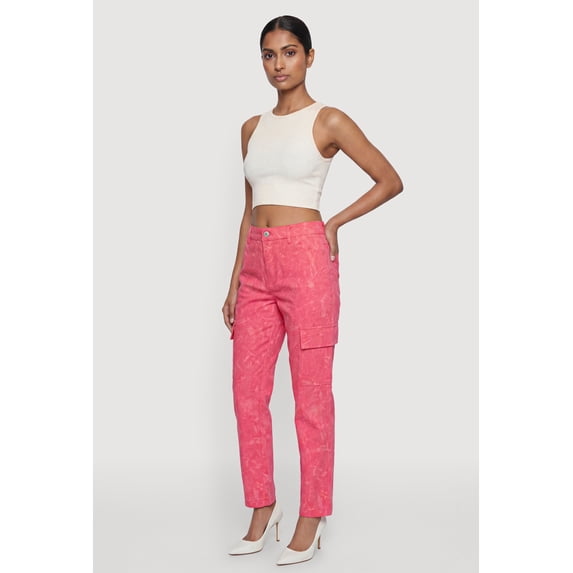 Women's Hyper Stretch High Waisted Pull On Cargo Pants
