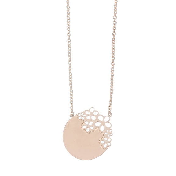 Women's Hypoallergenic Stainless Steel Circle 16" Necklace By Howard's