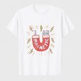 thumbnail image 1 of Women's I Am Magnetic Graphic T-Shirt, Magnet Positive Quote Short Sleeve Tee, 1 of 8