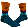 thumbnail image 1 of Women's I Came I Saw I Forgot What I Was Doing Socks Funny Introvert Sarcastic Graphic Novelty Footwear, 1 of 7