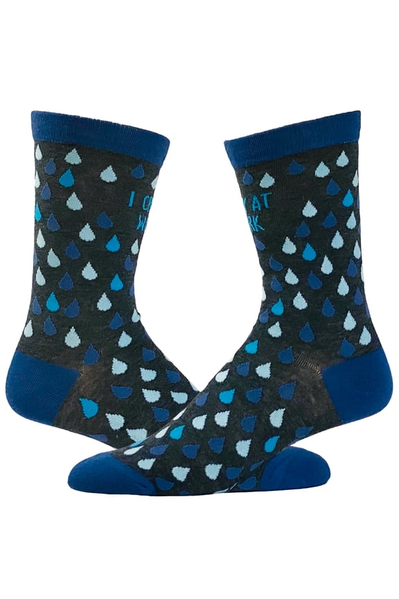 Women's I Cry At Work Socks Funny Emotional Office Humor Novelty Footwear